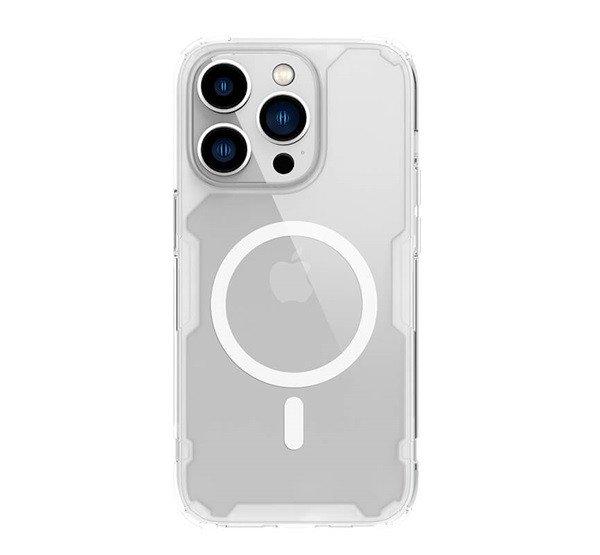 NILLKIN NATURE PRO MAGNETIC műanyag telefonvédő (közepesen ütésálló,
légpárnás sarok, Magsafe rögzítés) ÁTLÁTSZÓ Apple iPhone 14 Pro Max