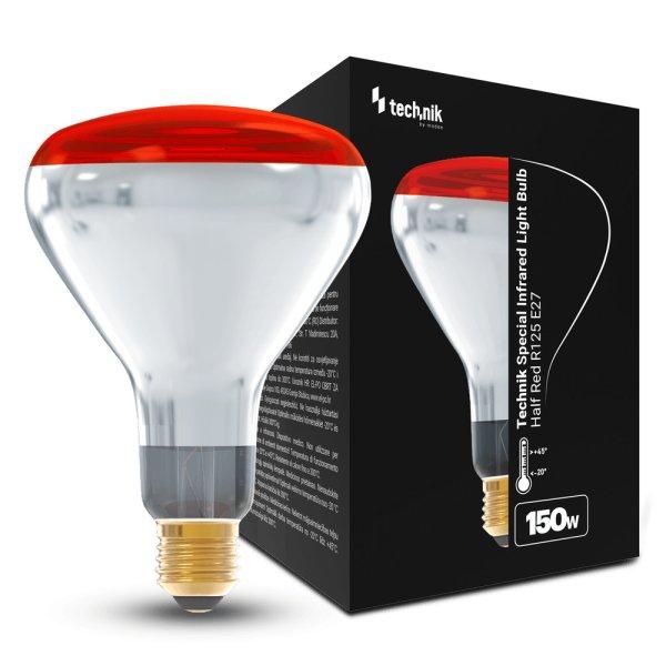 Technik Special Light Infra izzó félpiros R125 150W E27 (TSL-IHR-150WE27)