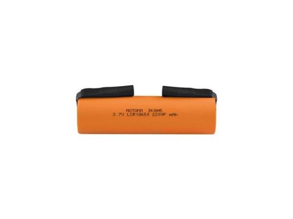 Rechargeable battery Li-Ion 18650 3,7V/2200mAh 5C MOTOMA with tape terminals