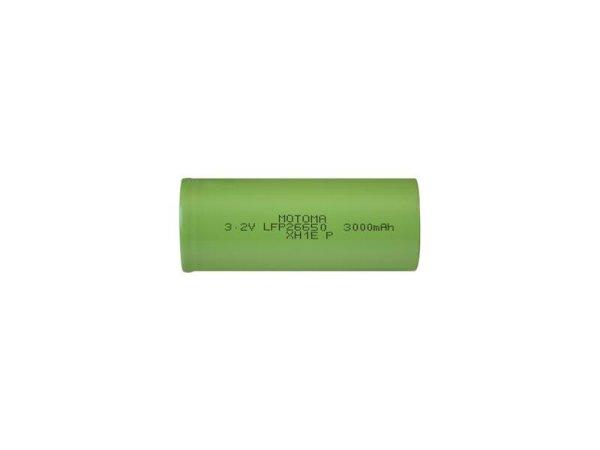 Rechargeable LiFePO4 26650 3,2V/3000mAh MOTOMA battery