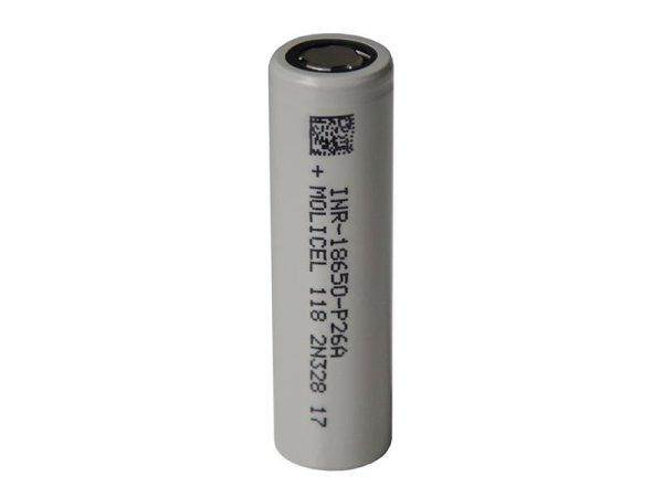 Rechargeable battery Li-Ion INR18650-P26A 2600mAh 35A Molicel