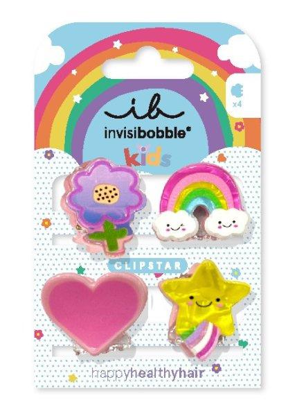 Invisibobble Hajcsipesz Clipstar Happy World 4 db