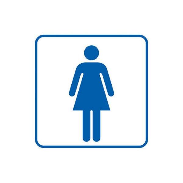 Piktogram női WC, 105 x 105 mm, TDC