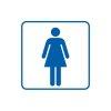 Piktogram ni WC, 105 x 105 mm, TDC