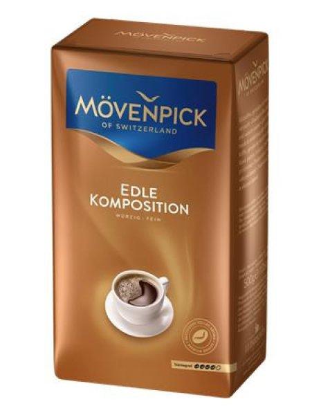 Kávé, pörkölt, őrölt, vákuumos csomagolásban, 500 g, MÖVENPICK
"Edle Komposition"