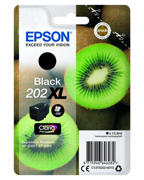 EPSON T02G1 EREDETI tintapatron FEKETE 13,8ml No.202XL