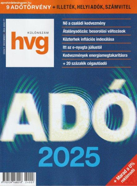 HVG ADÓ KÜLÖNSZÁM 2025