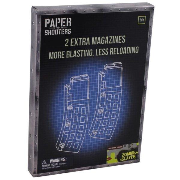 PAPER SHOOTERS Összecsukható pisztoly készlet papír lövész magazin Zombie,
2 csomag