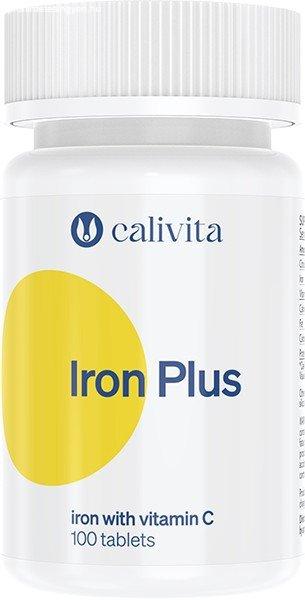 CaliVita Iron Plus tabletta Vas C-vitaminnal 100db