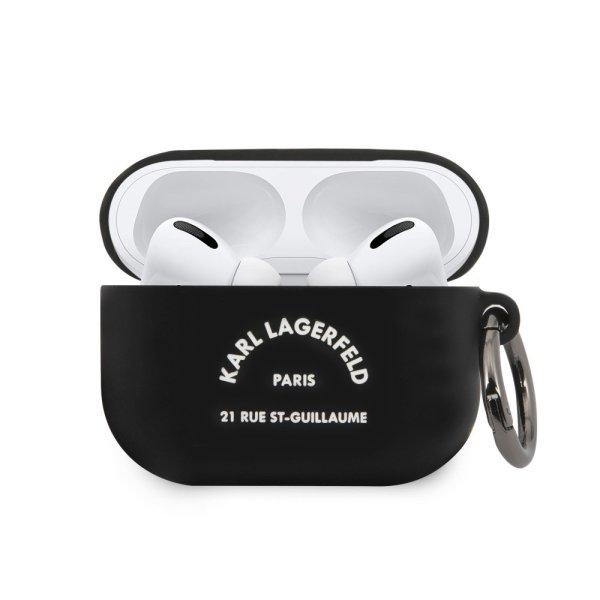 Karl Lagerfeld Rue St Guillaume Apple Airpods Pro szilikon tok fekete
(KLACAPSILRSGBK)