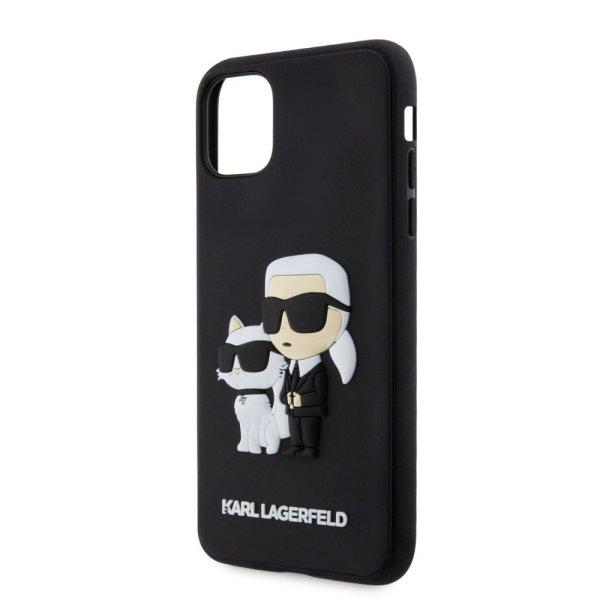 Karl Lagerfeld 3D Rubber Karl and Choupette Apple iPhone 11 (6.1) 2019
hátlapvédő tok fekete (KLHCP14SSNCHBCK)