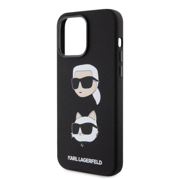 Karl Lagerfeld Liquid Silicone Karl and Choupette Heads Apple iPhone 15 Pro Max
(6.7) hátlapvédő tok fekete (KLHCP15XSDHKCNK)