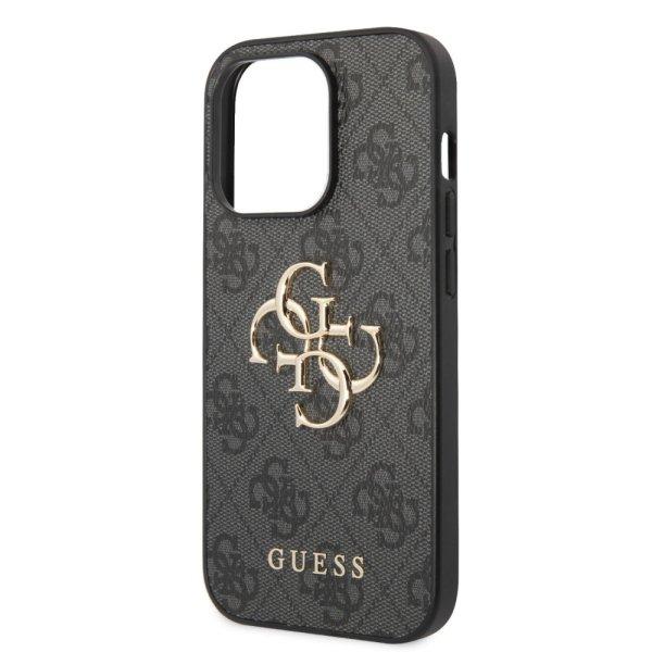 Guess Apple iPhone 14 Pro (6.1) PU 4G Metal Logo hátlapvédő tok szürke
(GUHCP14L4GMGGR)