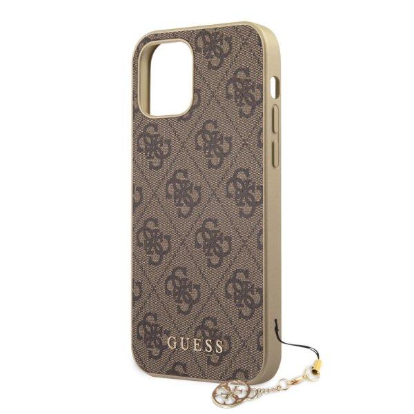 Guess Apple iPhone 12 Pro Max 2020 (6.7) 4G Charms Case hátlapvédő tok barna
(GUHCP12LGF4GBR)