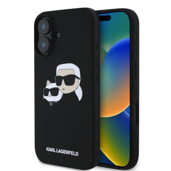 Karl Lagerfeld Liquid Silicone K&CH Heads Apple iPhone 16 Plus (6.7) MagSafe
hátlapvédő tok fekete (KLHMP16MSKCHPPLK)