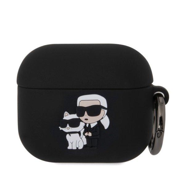 Karl Lagerfeld 3D Logo NFT Karl and Choupette Apple Airpods 3 szilikon tok
fekete (KLA3RUNKC)