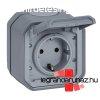 Legrand Plexo 55 falon kvli 2P+F csatlakozaljzat csapfed