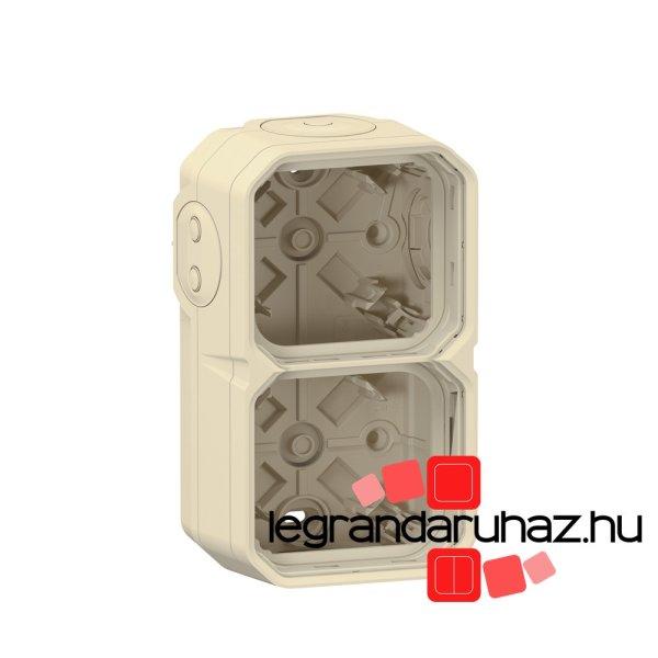 Legrand Plexo 55 falon kívüli 2-es doboz, membrános, elefántcsont, Legrand
069867L