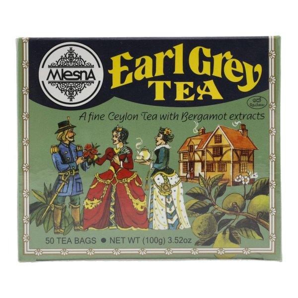 MLESNA EARL GREY FEKETE TEA 50 FILTER