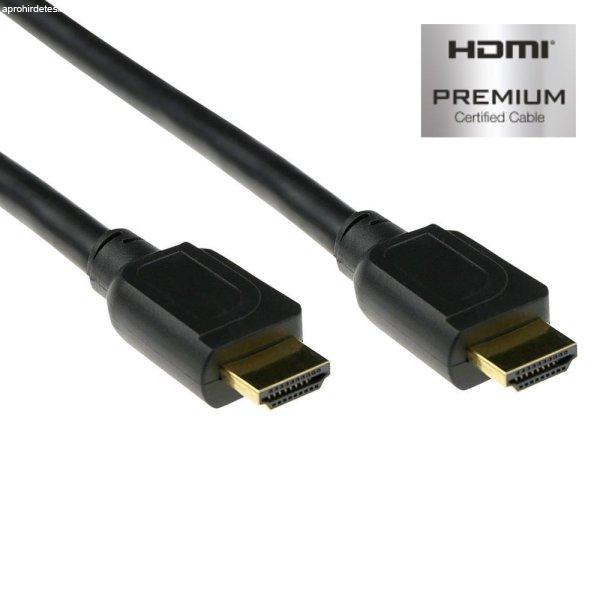 ACT HDMI High Speed premium certified v2.0 HDMI-A male - HDMI-A male cable 0,5m
Black