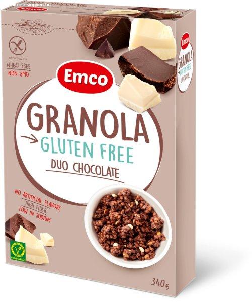 Emco gluténmentes müzli kétféle csokoládéval 340 g