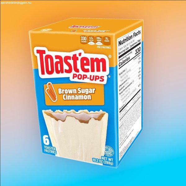 Toastem Pop Ups Brown Sugar Cinnamon barna cukor és fahéj ízű sütemény
288g