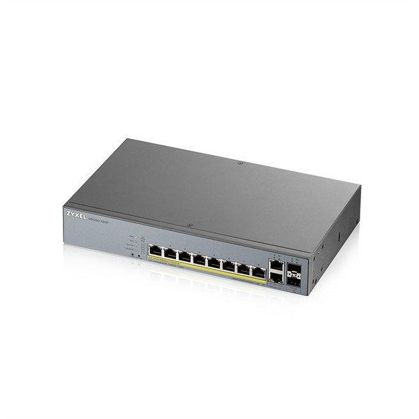 ZYXEL Switch 10x1000Mbps (8xPOE) + 2xGigabit SFP Menedzselhető Rackes,
GS1350-12HP-EU0101F