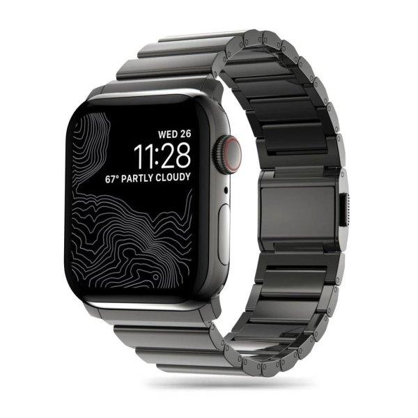 Tech-Protect STEELBAND rozsdamentes acél óraszíj Fekete, Apple Watch 42mm /
44mm / 45mm / 49mm készülékhez