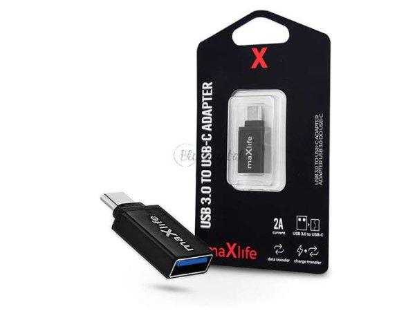 Maxlife USB - USB Type-C OTG adapter - Maxlife USB 3.0 To USB-C Adapter - 2A -
fekete