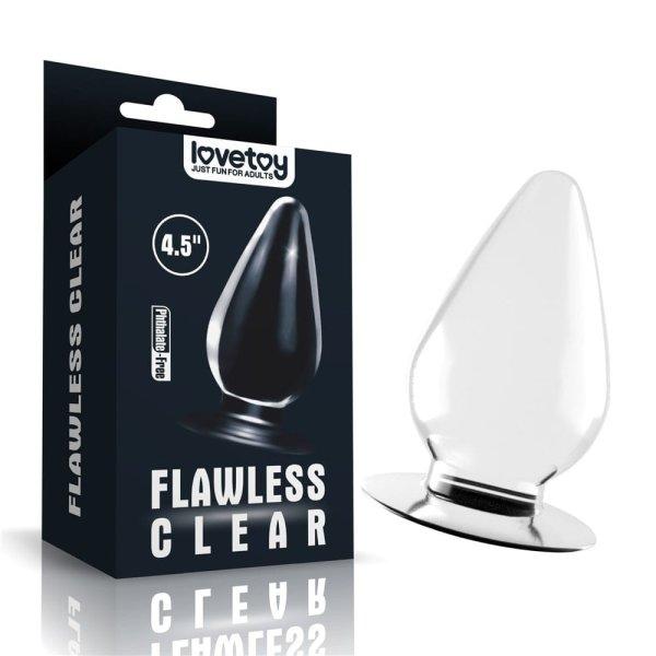  4.5''  Flawless Clear Anal Plug 