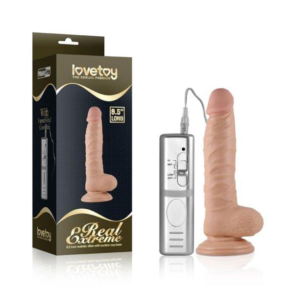  8.5" Real Extreme Vibrating Dildo 