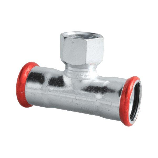 FixTrend Steel Press szénacél T-idom, menetes ággal, 76.1 - 3/4"B -
76.1mm