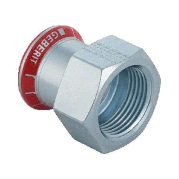 GEBERIT Mapress szénacél belső menetes átmeneti idom, 42 mm x 6/4" B