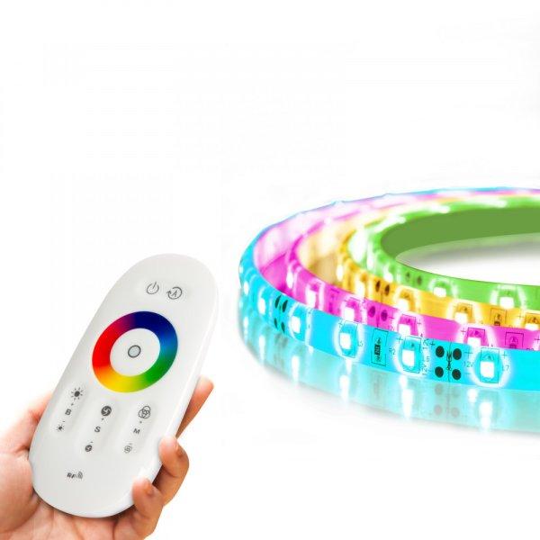 Phenom RGB LED szalag - "MagicControl" - 5 m - 100+ program, érintős
távirányító - IP65 (55843)