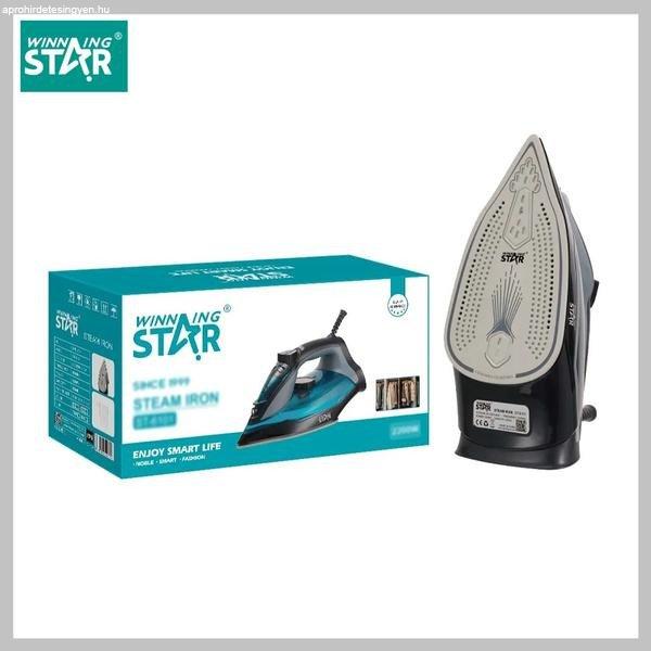 WINNING STAR  gőzölős vasaló 2200 W, gőzsugár 225 g/perc, víztartály 380
ml ST-6101
