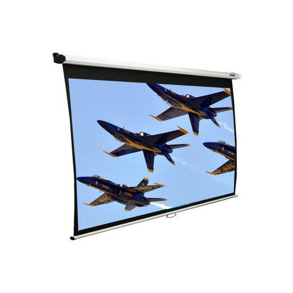 EliteScreens 106" (16:9) manuális fali vászon M106XWH (235 x 132 cm,
Fehér váz)