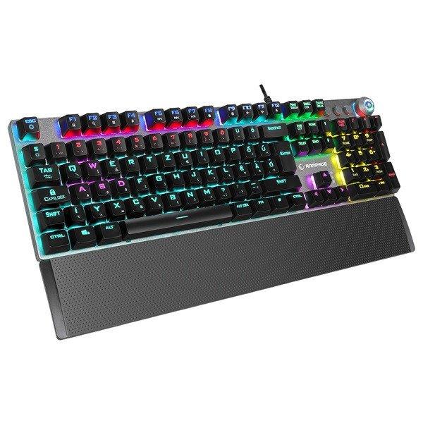 Rampage Billentyűzet - KB-R28 BLADE PLUS (Vezetékes, Mechanikus, Blue switch,
magyar LED, N-key, USB)