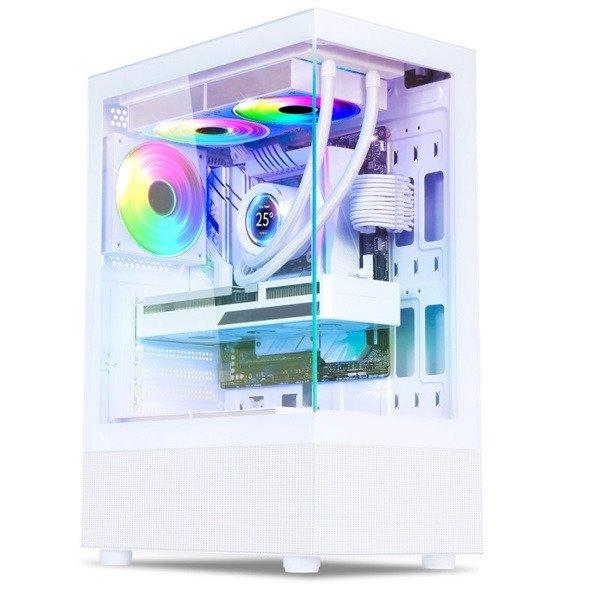 Spirit of Gamer Számítógépház - SPECTRA Arctic (fehér, ablakos, 3x12cm
ventilátor, alsó táp, ATX, 1xUSB3.0, 2xUSB2.0)