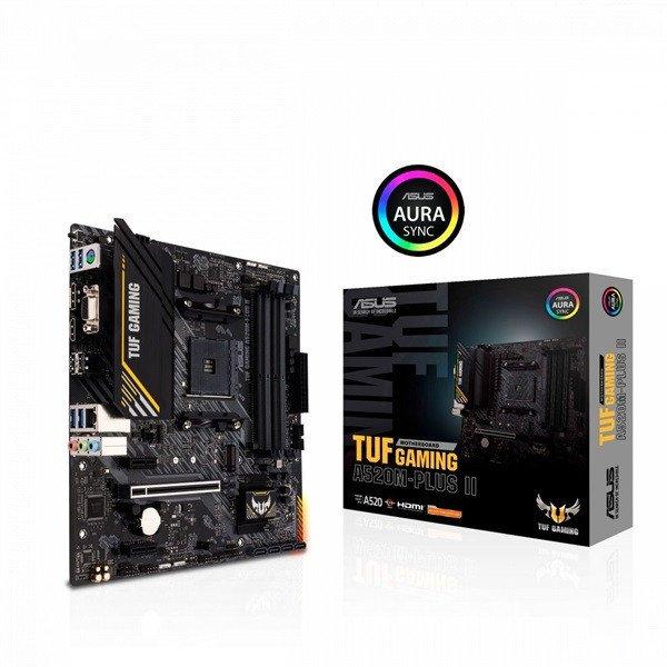 Asus Alaplap - AMD TUF GAMING A520M-PLUS II AM4 (A520, 4xDDR4 4800MHz, 1xGBE
LAN, 1xM.2, 4xSATA3, 2xUSB2.0, 4xUSB3.2)