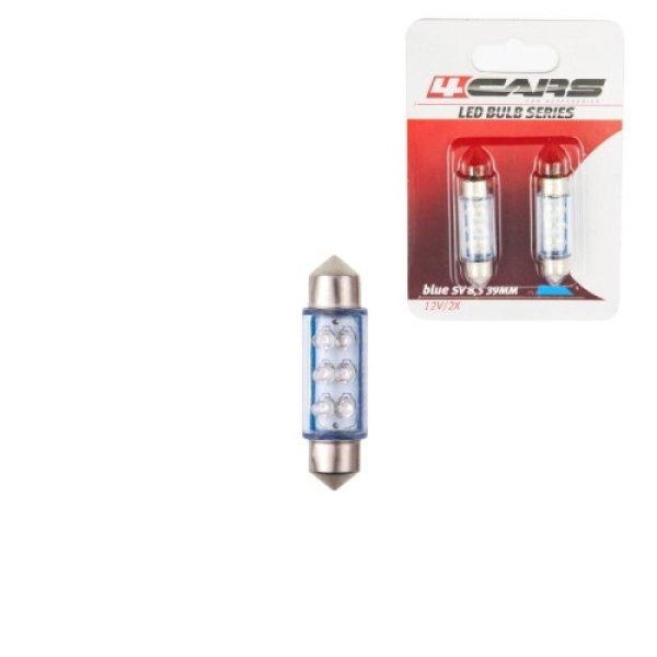 92834 6led szofita kék 8.5-39mm 4cars izzók