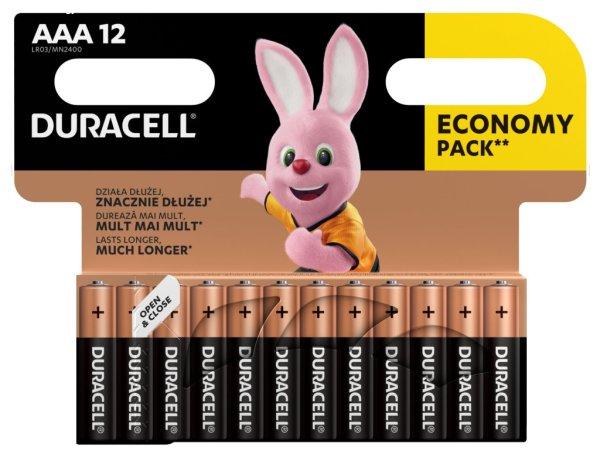 Duracell Basic AAA MN2400 mikro (LR03) alkáli elem bl/12