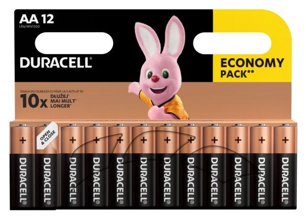 Duracell Basic AA MN1500 ceruza (LR6) alkáli elem bl/12