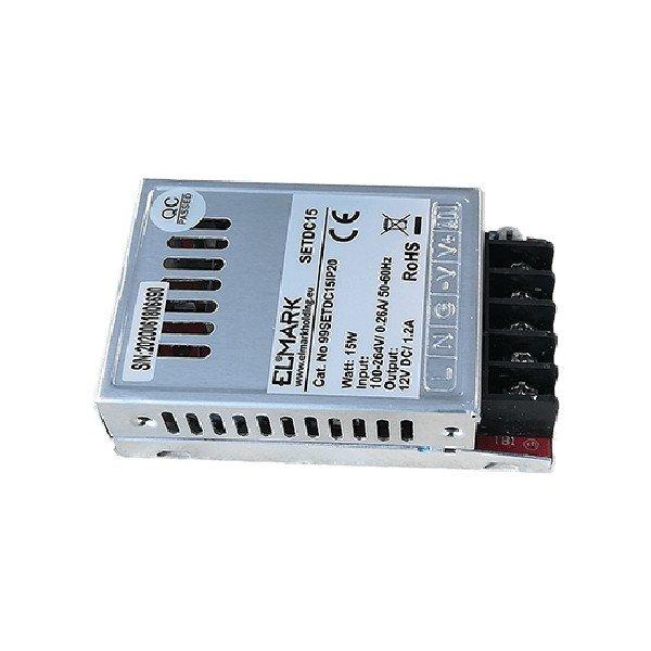 SETDC15 TÁPEGYSÉG LEDHEZ 15W 230AC/12VDC IP20