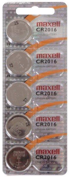 Maxell CR2016 3V lithium elem bl/5 hologram