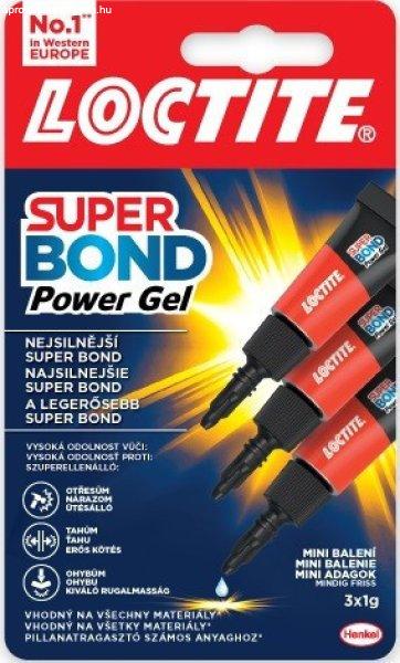 LOCTITE Super Bond POWER GEL Mini Trió 3x1 gr pillanatragasztó