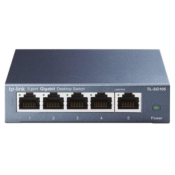 TP-Link TL-SG105 5x Gigabit Desktop Switch, steel grey