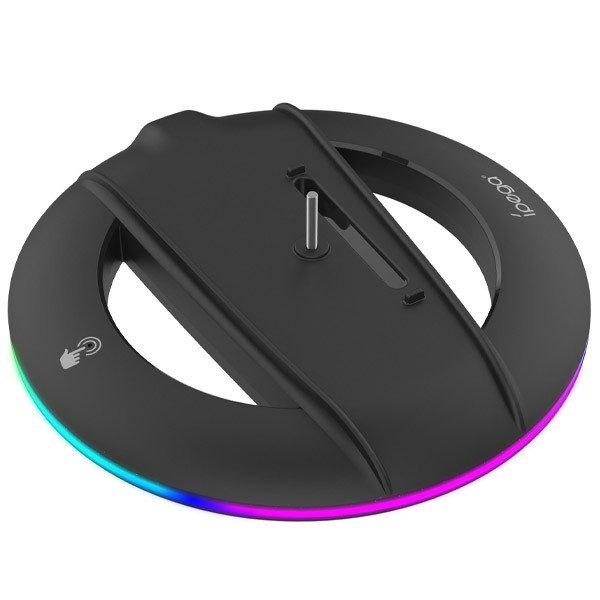 iPega P5S025S Vertikálny stojan s RGB pre PS5 Slim/PS5 Pro black