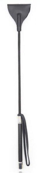 Crop Whip – stílusos bőr korbács 55 cm hosszú