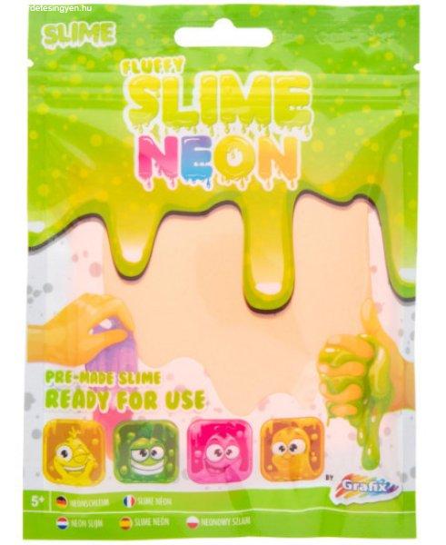 Neon színű puha slime, Narancssárga Grafix