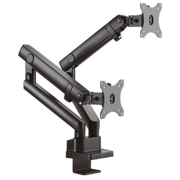 Raidsonic IcyBox IB-MS314-T Monitor Stand with Table Mount For Two Monitors Up
To 32" Black